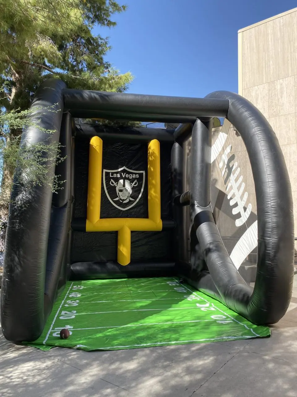 Raiders Field Goal Kick Football Game Inflatable Attraction for Event Production in Las Vegas