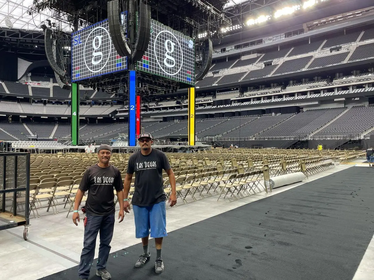 Professional Carpet Installation Stadium Event Production Las Vegas