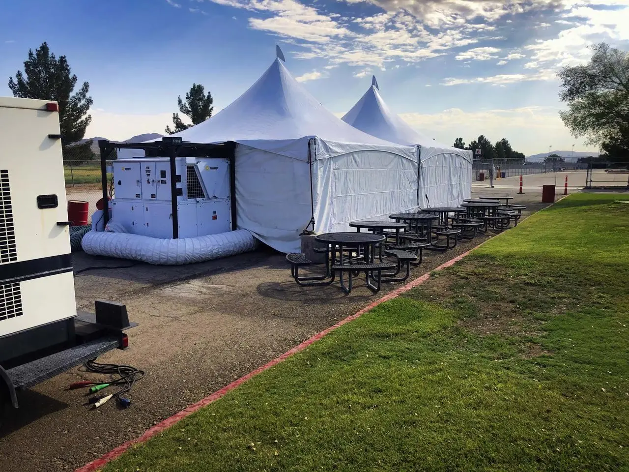 Air Conditioned Tent Climate Control Event Production Las Vegas