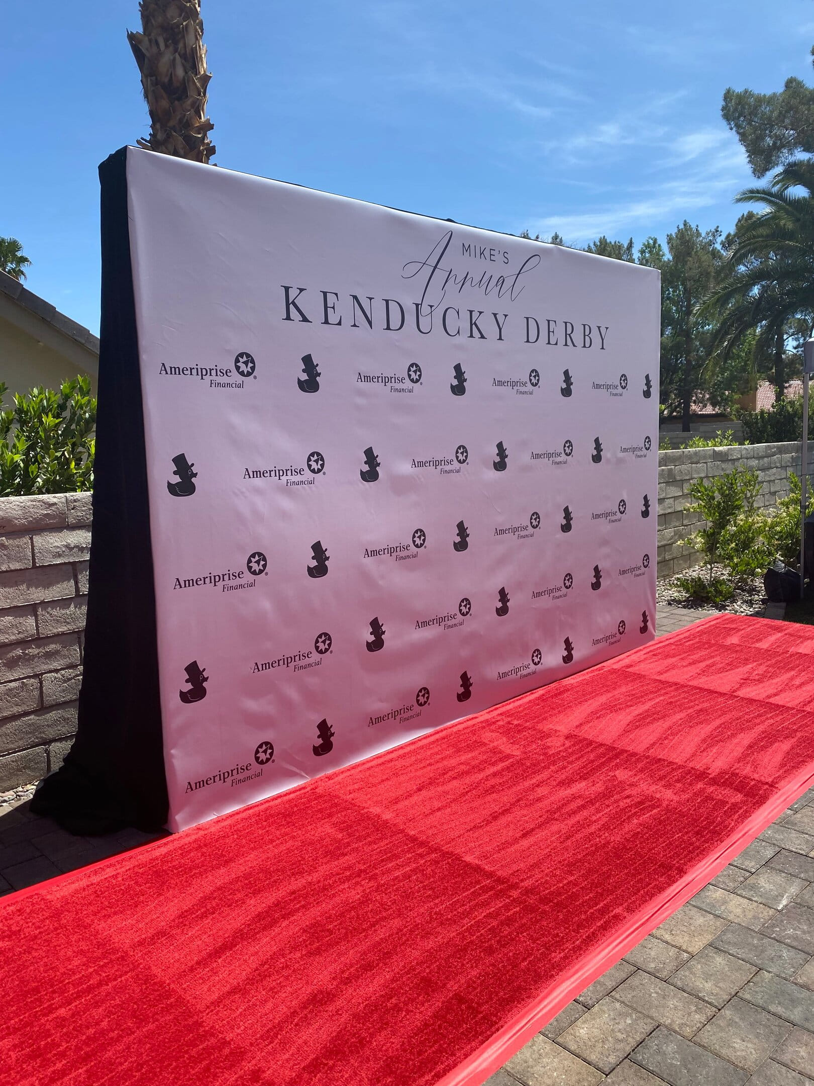 Step and repeat printing services for events in Las Vegas