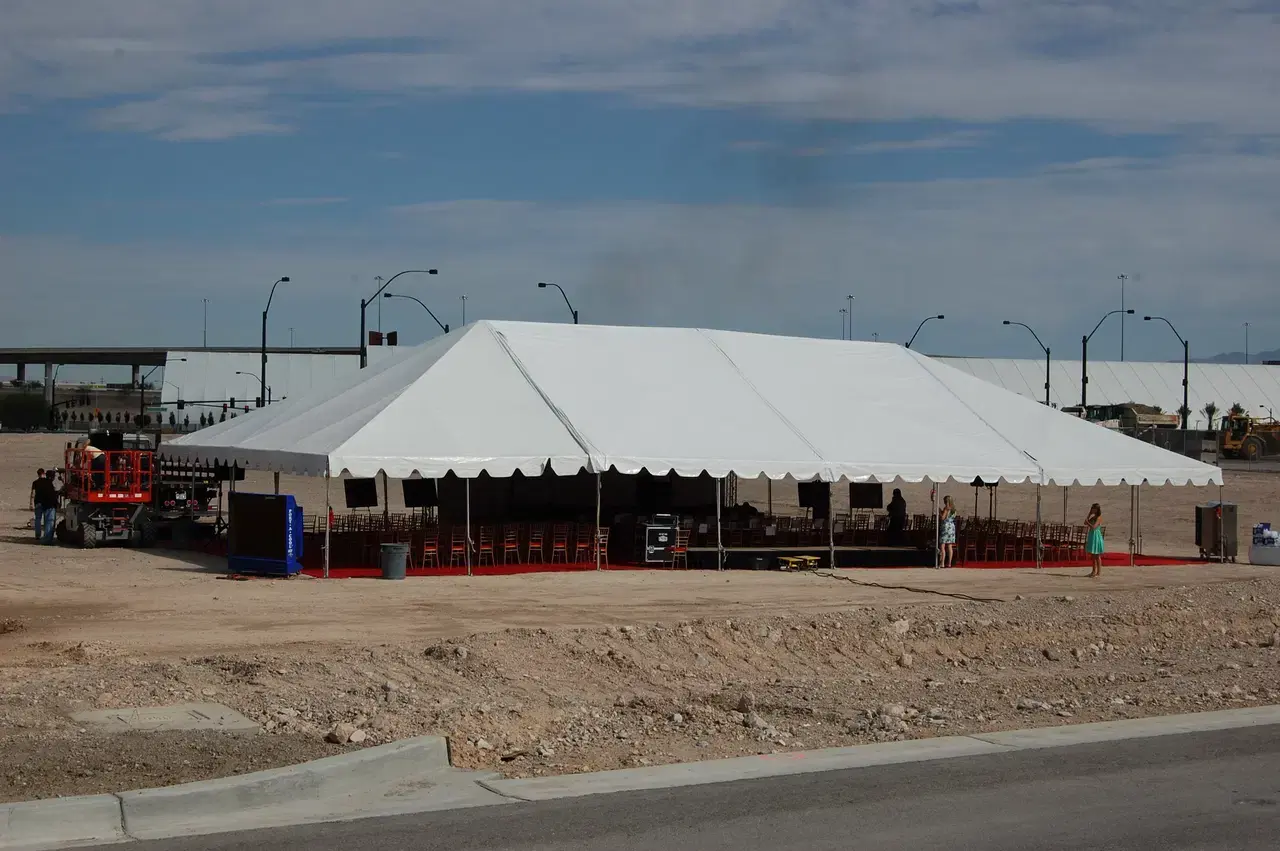 Building groundbreaking ceremony construction event production in Las Vegas