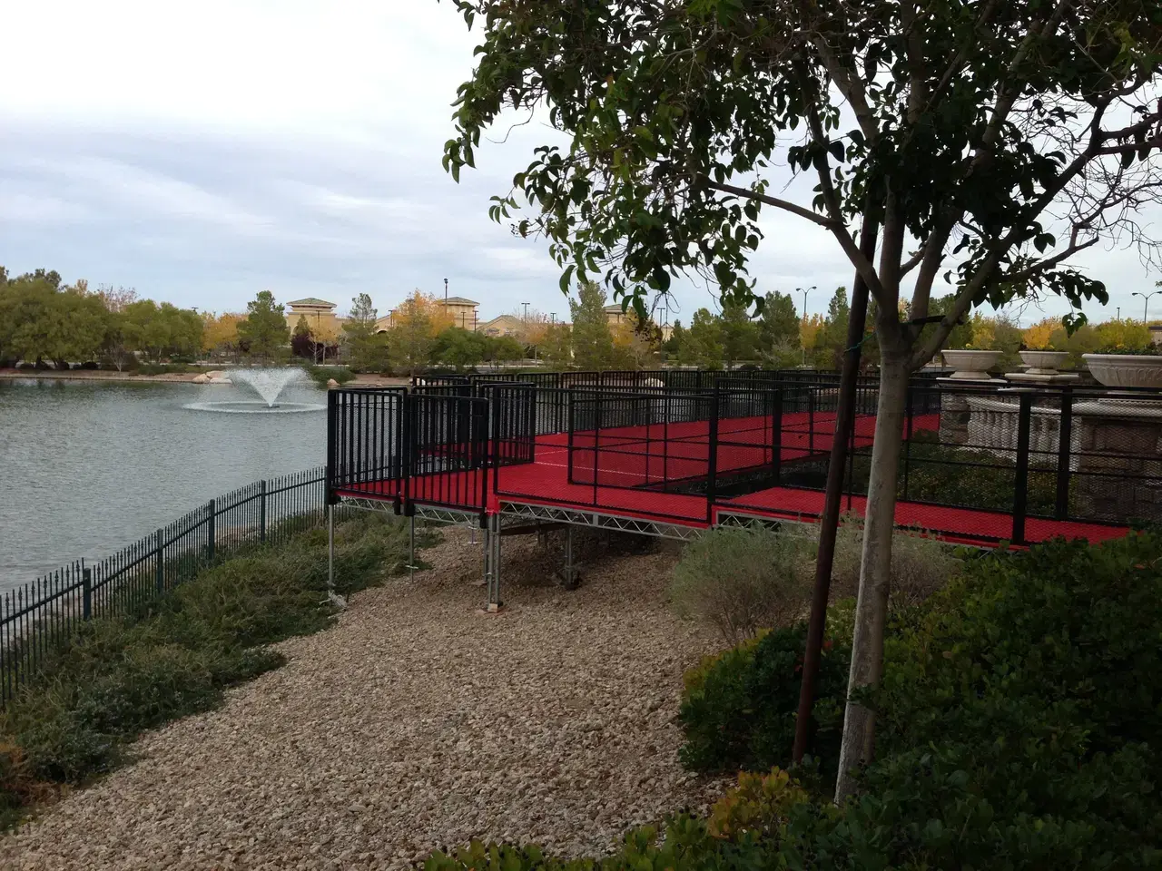 Specialty Over Water Stage Installation Event Production Las Vegas